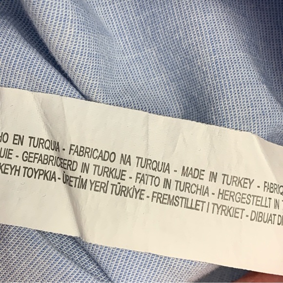 Zara Chambray Ruffle Sleeve Shift Dress - Picture 6 of 7